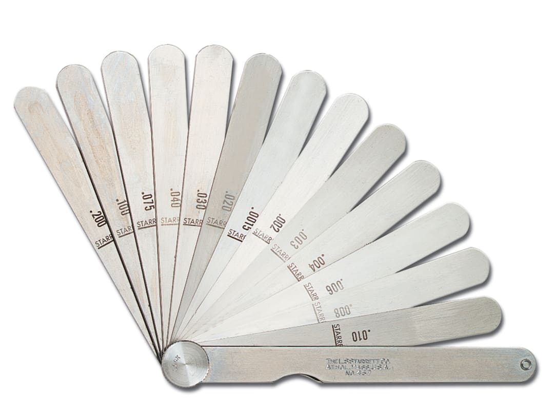 Starrett 467M Feeler Gauge 13 Piece Set 0.04-5mm CX577