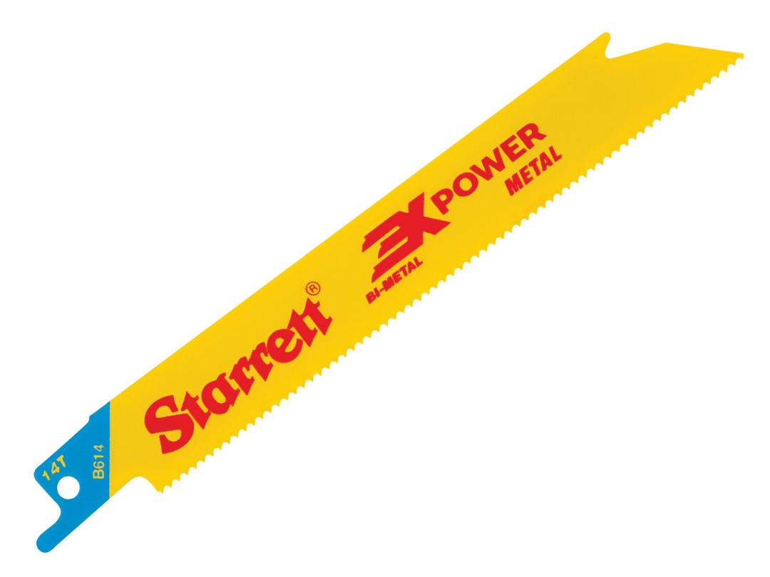 Starrett B614-5 Bi-Metal Reciprocating Blade, Metal Straight 152mm 14 TPI (Pack 5) B614-5