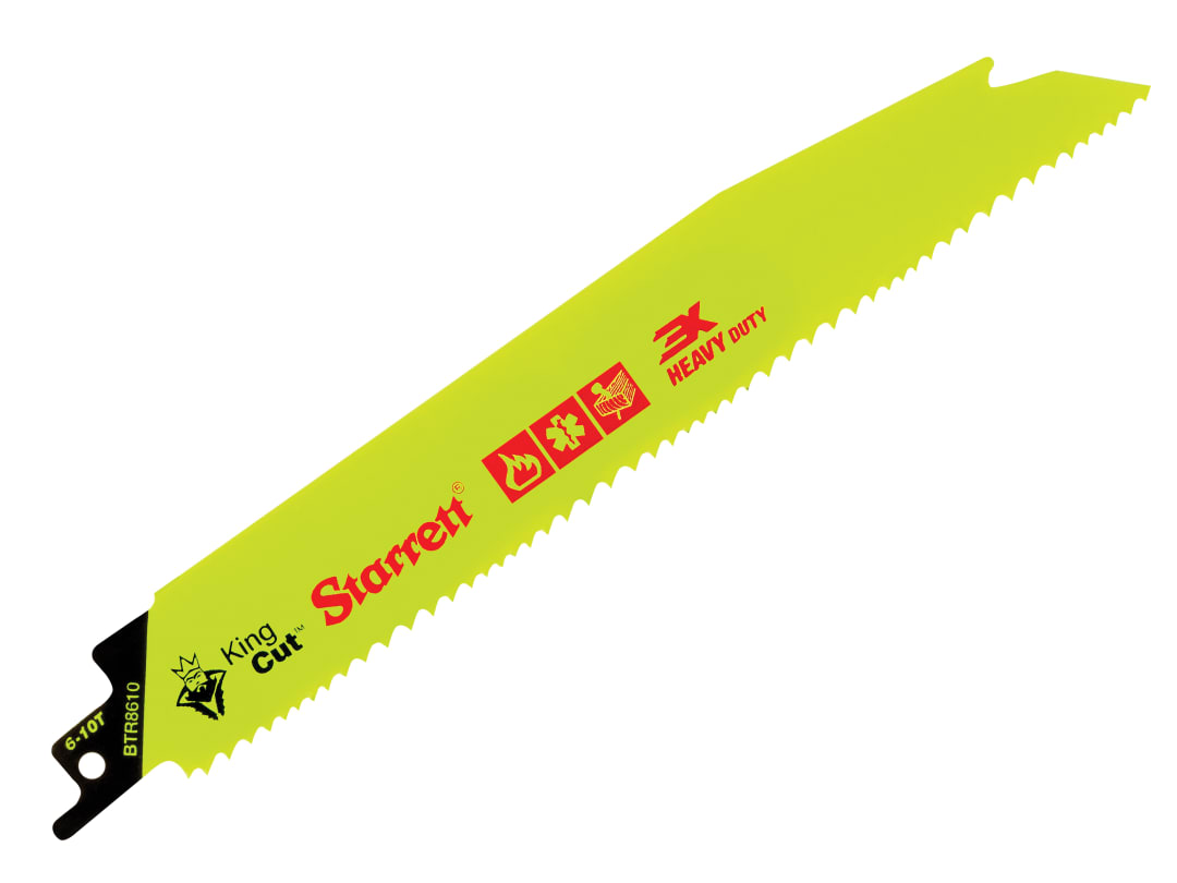 Starrett BTR8610-5 Bi-Metal King Cut™ Demolition Blade 203mm 6-10 TPI (Pack 5) BTR8610-5