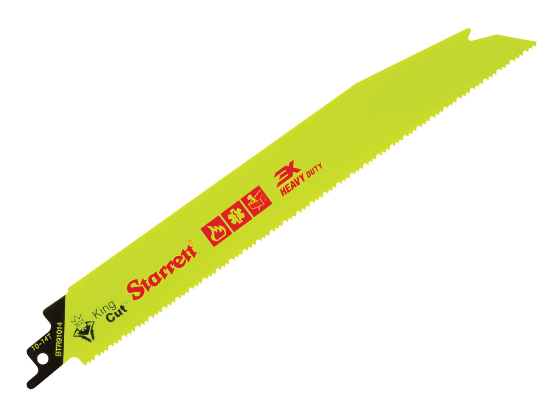 Starrett BTR91014-5 Bi-Metal King Cut™ Demolition Blade 228mm 10-14 TPI (Pack 5) BTR91014-5