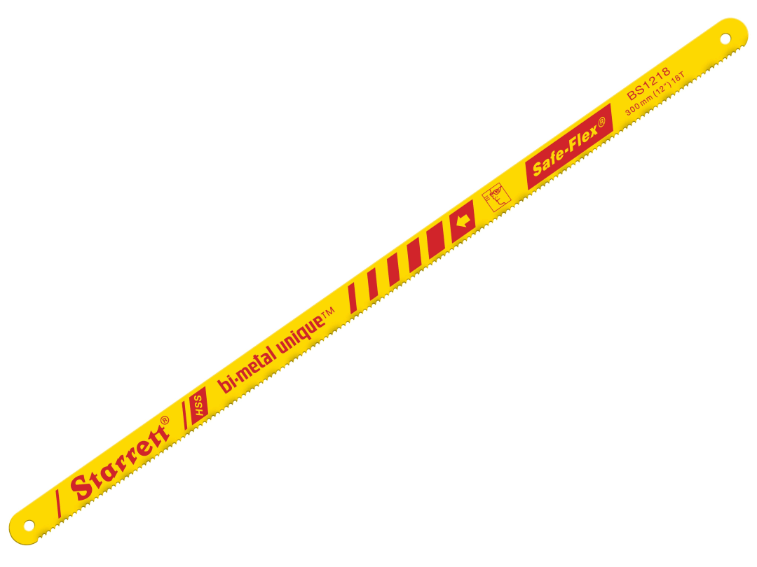 Starrett Bi-Metal Unique Safe-Flex Hacksaw Blades 300mm (12in) x 32 TPI Pack 100 KBS1232-100