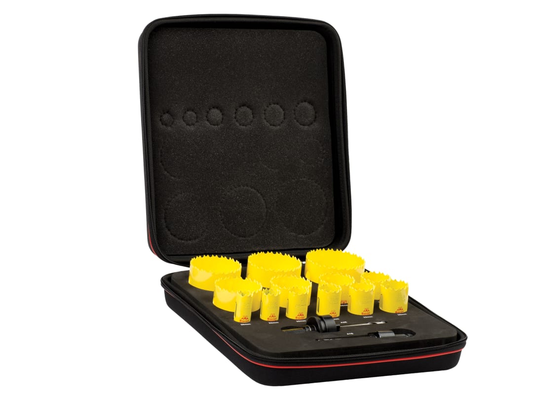 Starrett KDC13021 Deep Cut Bi-Metal Universal Holesaw Kit, 15 Piece BF7024