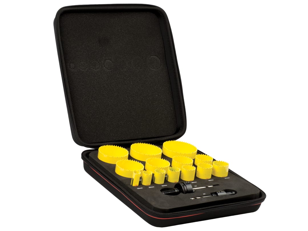 Starrett KFC14021 Fast Cut Bi-Metal Universal Holesaw Kit, 16 Piece AX5427