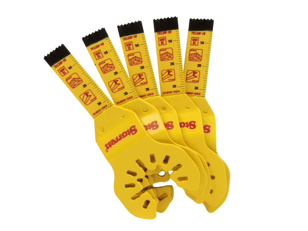 Starrett KSO-00B10-5 Plunge Bi-metal Oscillating Blade 34 x 10mm x 18 TPI Pack of 5 KSO-00B10-5