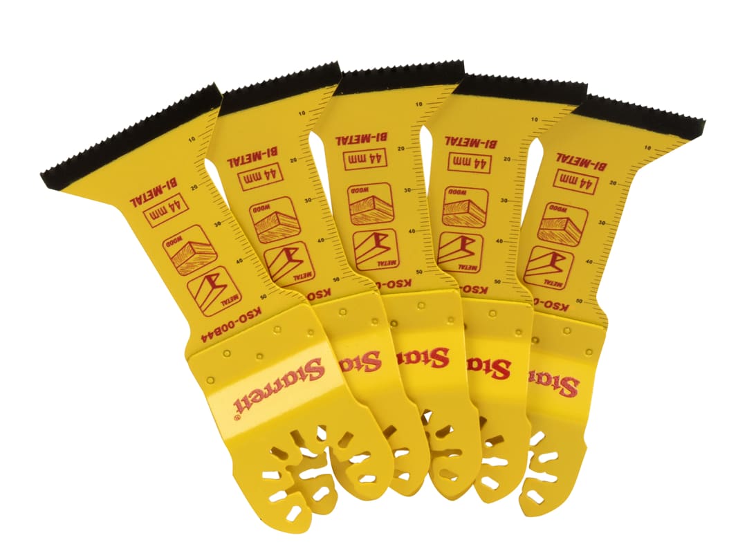 Starrett KSO-00B44-5 Flat-sided Bi-metal Oscillating Blade 55 x 44mm x 18 TPI Pack of 5 KSO-00B44-5