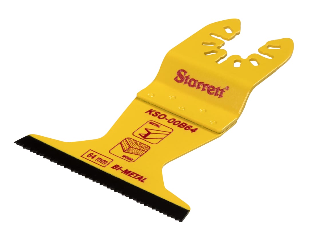 Starrett KSO-00B64 Flat-sided Bi-metal Oscillating Blade 40 x 64mm x 18 TPI KSO-00B64