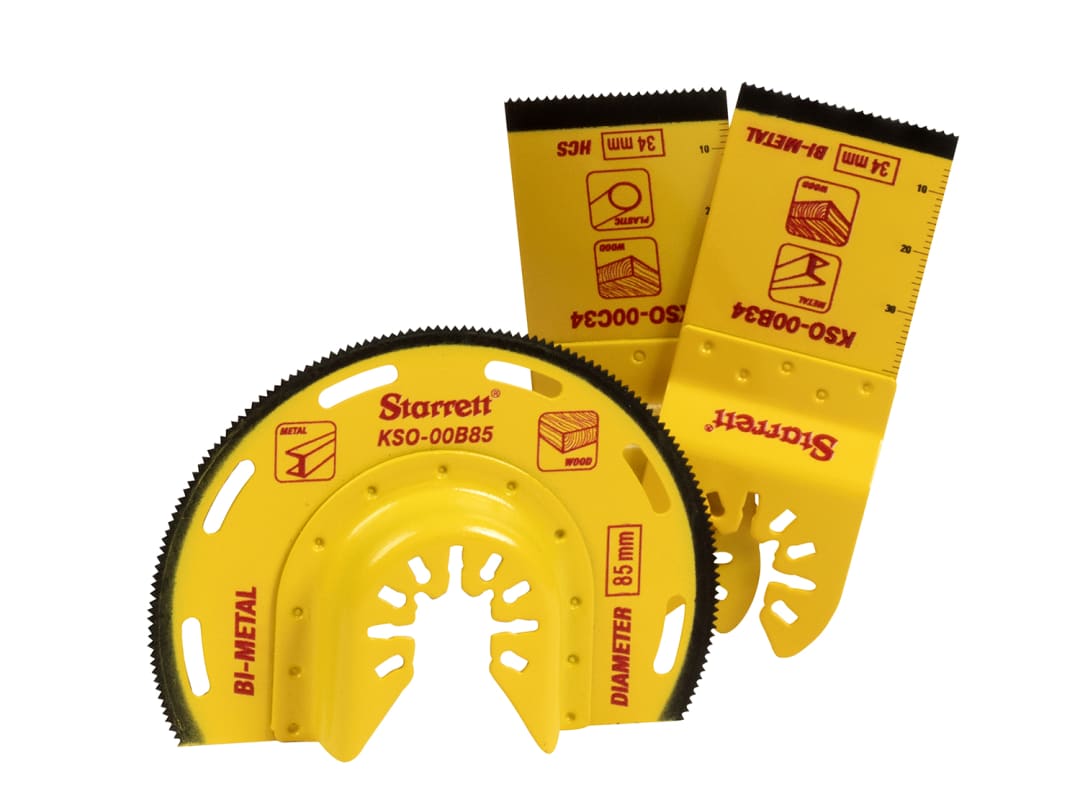 Starrett KSO-0300 General Purpose Oscillating Blade Set, 3 Piece KSO-0300