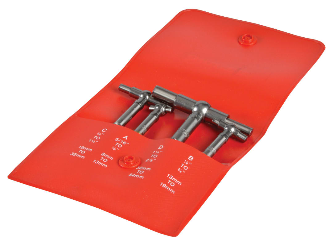 Starrett S579GZ Telescopic Gauge Set, 4 Piece 8-54mm DC902