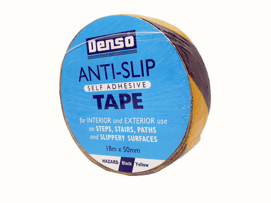 Sylglas Anti-Slip Tape 50mm x 18m Black & Yellow Hazard 8622055
