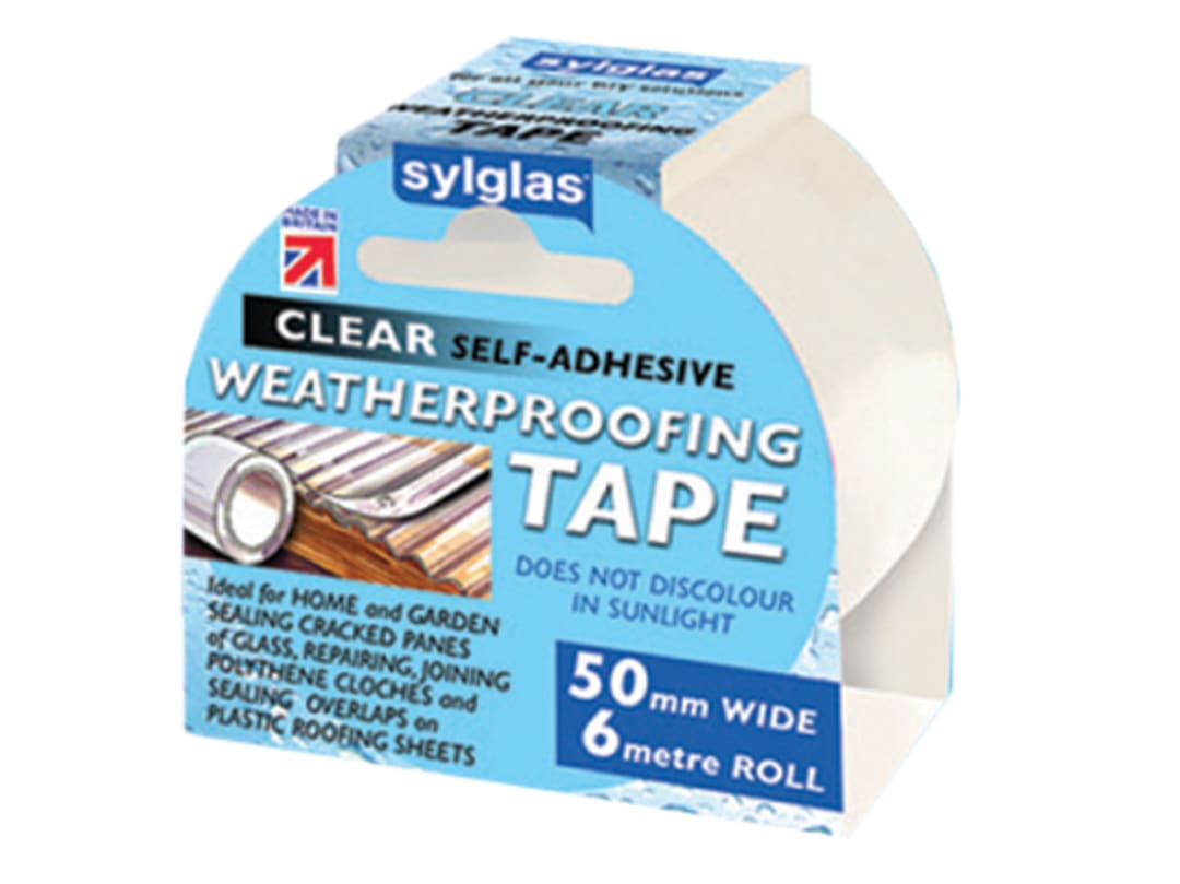 Sylglas Weather-Proofing Tape Clear 50mm x 6m 8620007 SYL100001571