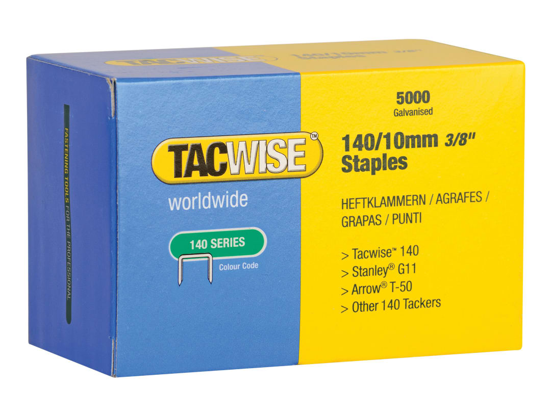 Tacwise 140 Galvanised Staples 10mm (Pack 5000) 0342