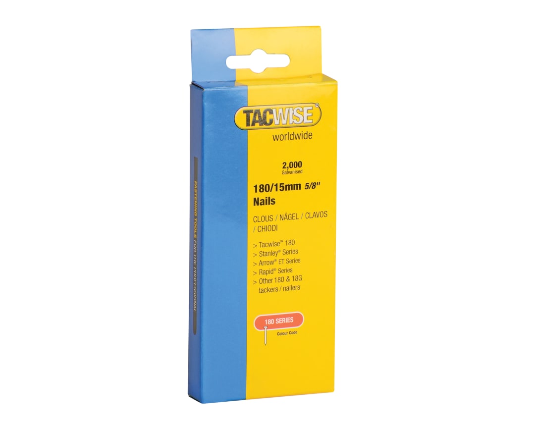 Tacwise 180 18 Gauge 15mm Nails (Pack 2000) 0359
