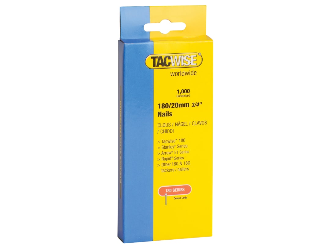 Tacwise 180 18 Gauge 40mm Nails (Pack 1000) 0747