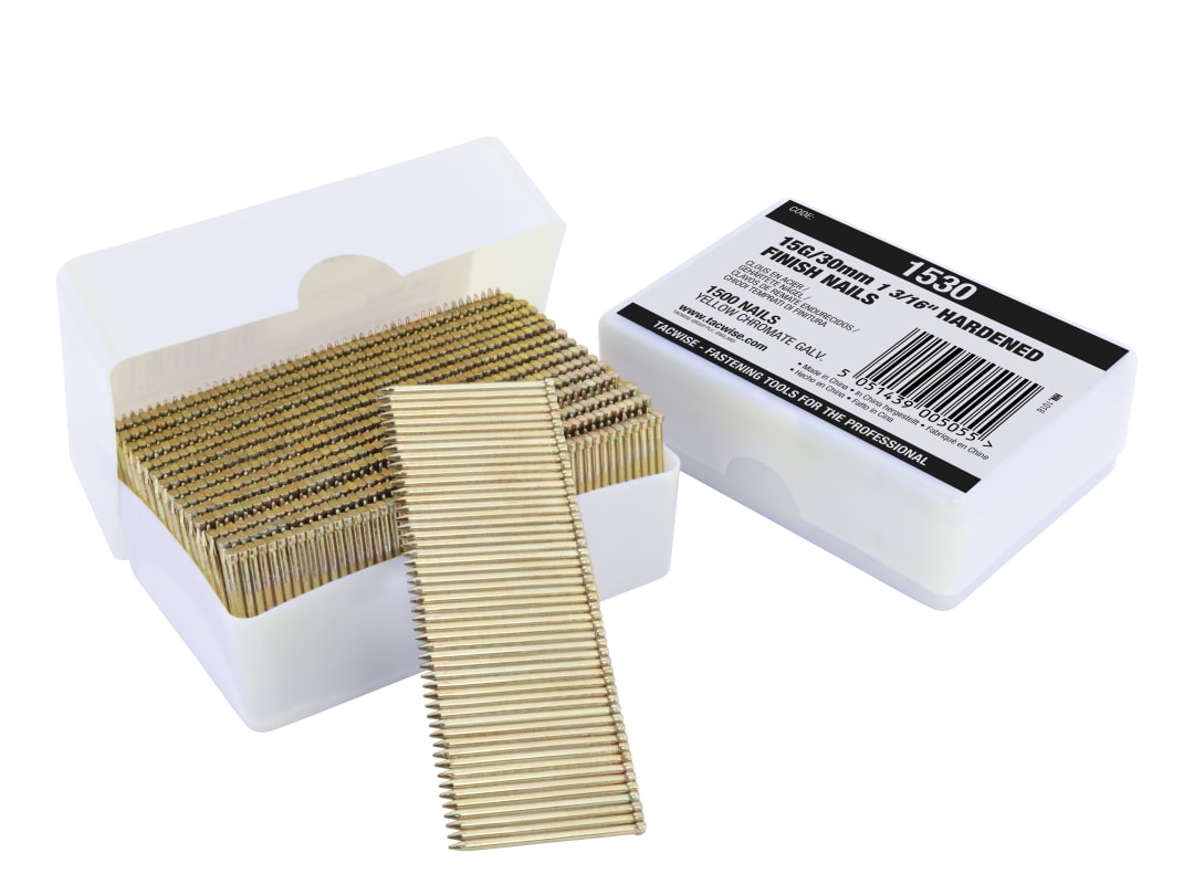 Tacwise 15 Gauge Hardened Finish Nails 30mm (Pack 1500) 1530