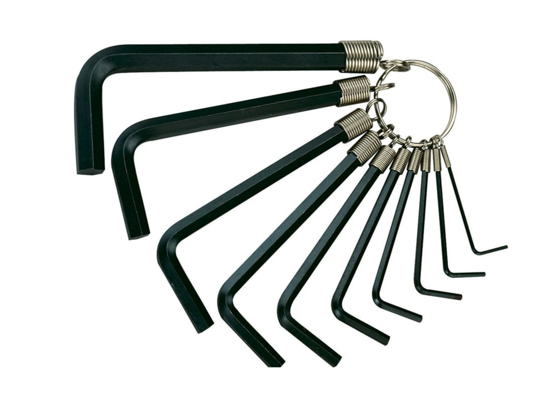 Teng Imperial Hexagon Key Set on Ring, 10 Piece (1/16-3/8in) 1424
