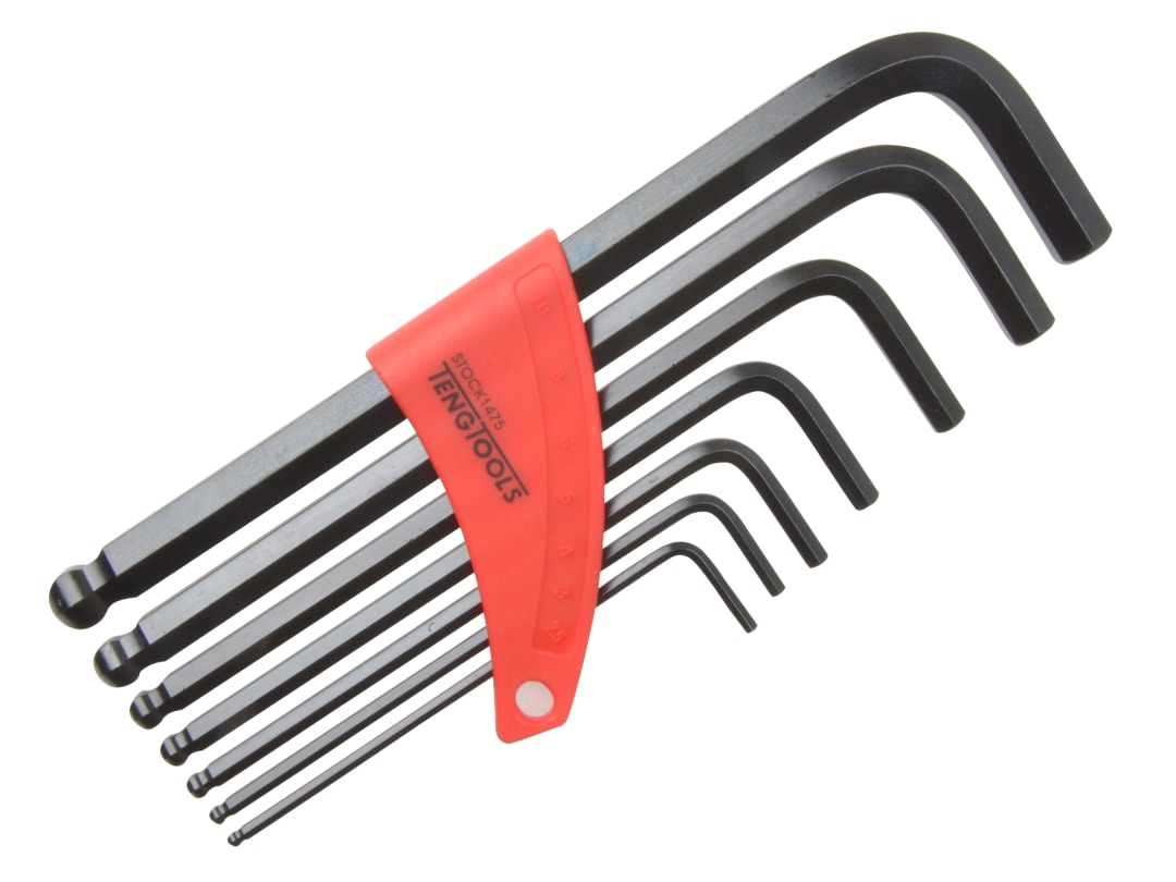 Teng Metric Ball Point Hexagon Key Set, 7 Piece 1475
