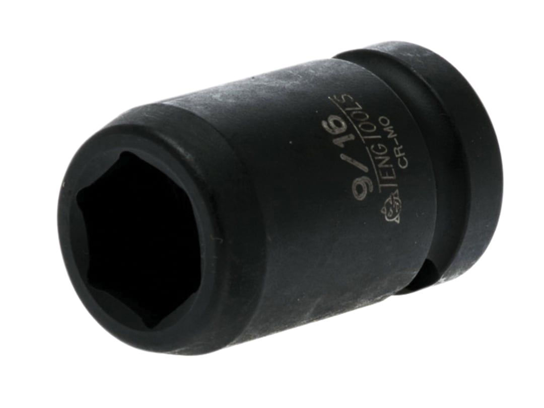 Teng Impact Socket Hexagon 6-Point 1/2in Drive 9/16in 920118