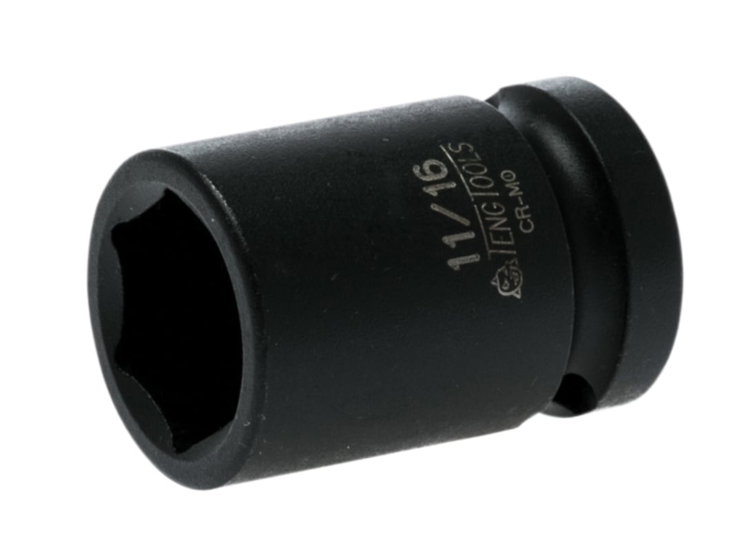 Teng Impact Socket Hexagon 6-Point 1/2in Drive 11/16in 920122