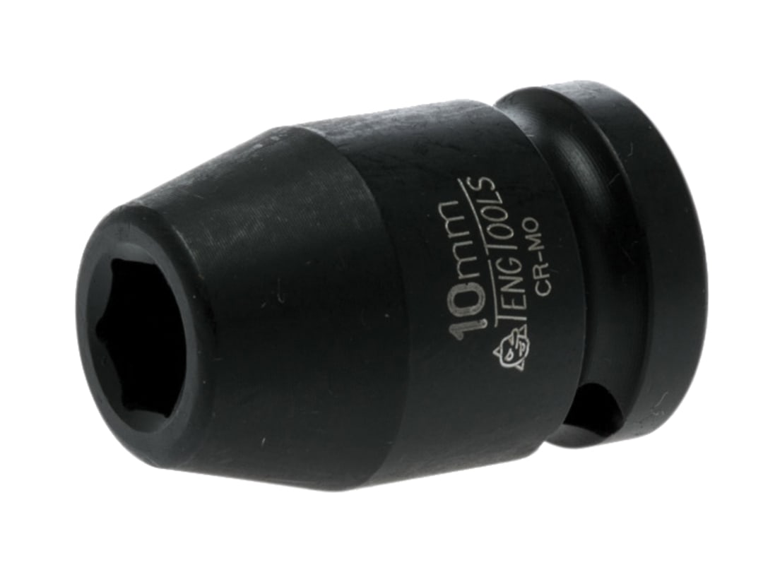 Teng Impact Socket Hexagon 6-Point 1/2in Drive 10mm 920510N