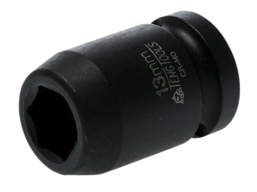Teng Impact Socket Hexagon 6-Point 1/2in Drive 13mm 920513N