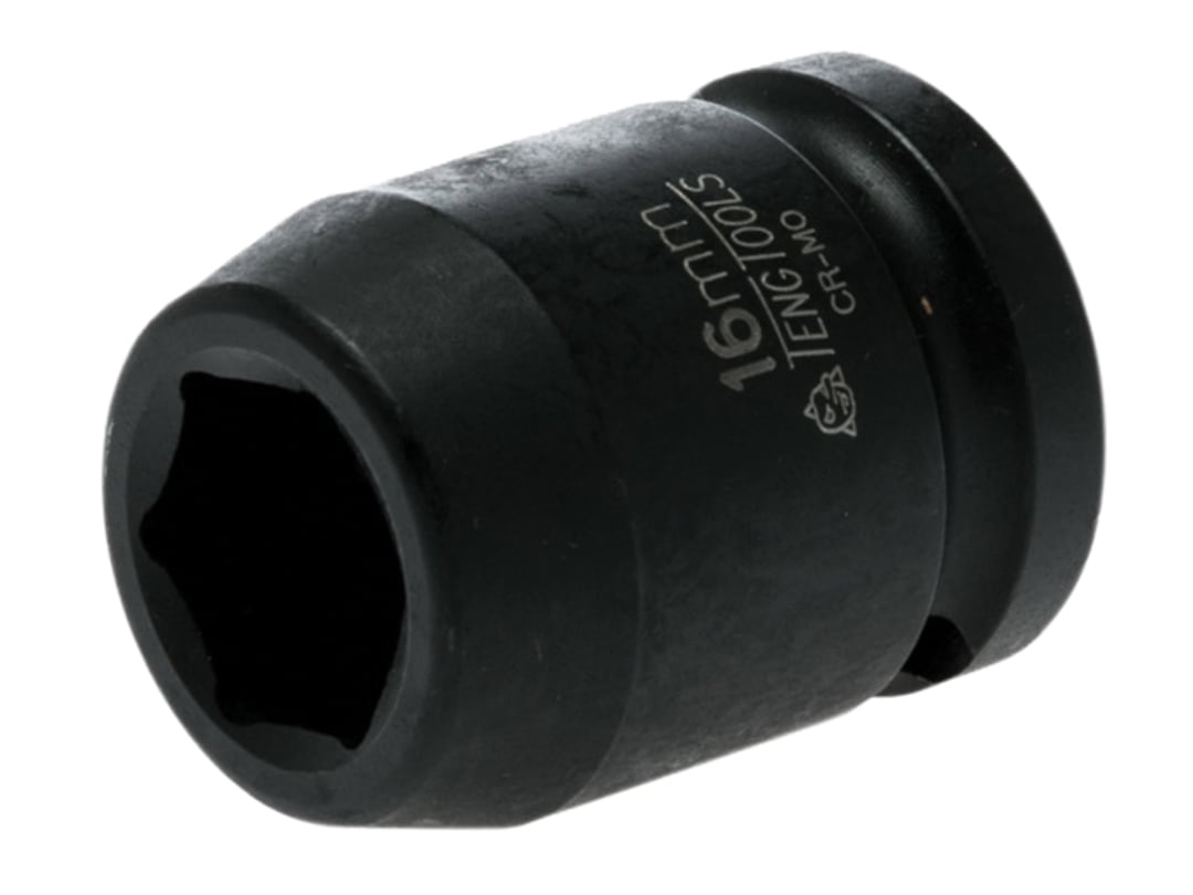 Teng Impact Socket Hexagon 6-Point 1/2in Drive 16mm 920516N