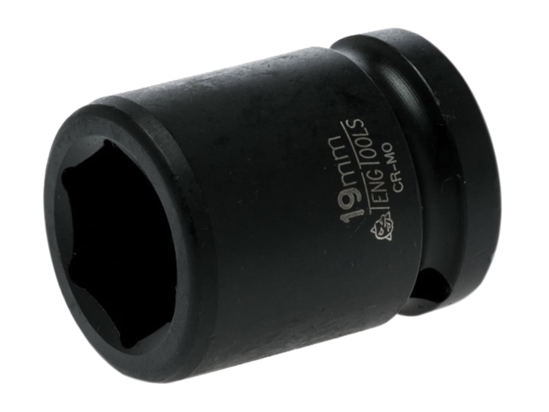 Teng Impact Socket Hexagon 6-Point 1/2in Drive 19mm 920519N1