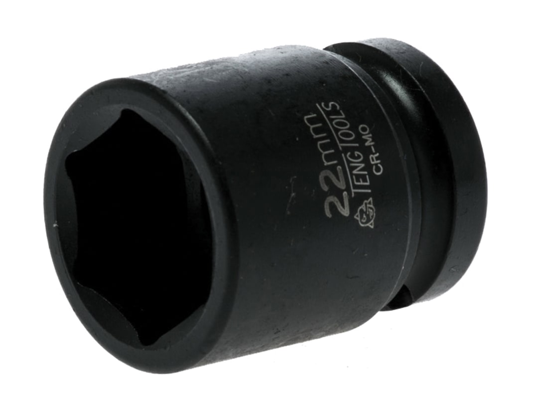 Teng Impact Socket Hexagon 6-Point 1/2in Drive 22mm 920522N