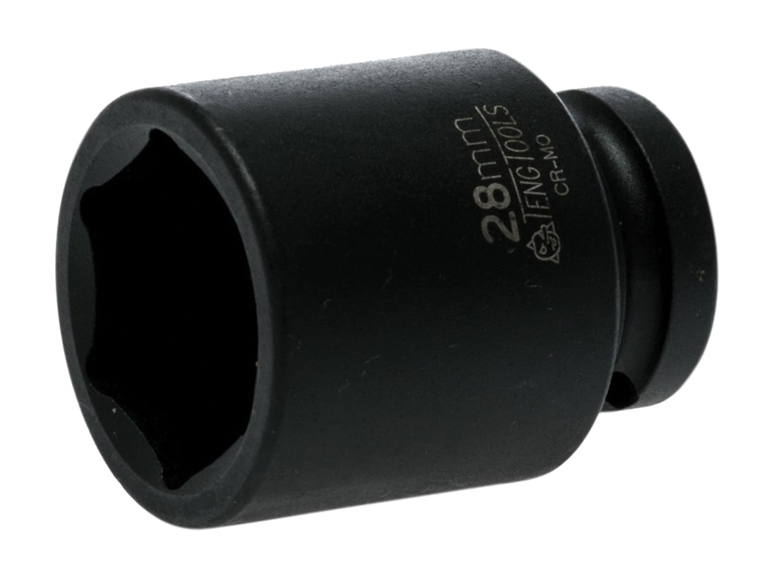 Teng Impact Socket Hexagon 6-Point 1/2in Drive 28mm 920528N