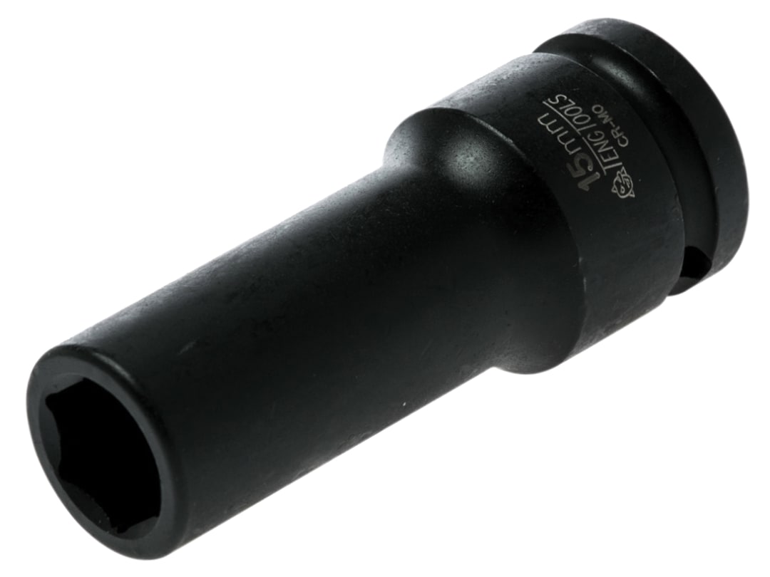 Teng Deep Impact Socket Hexagon 6-Point 1/2in Drive 15mm 920615N