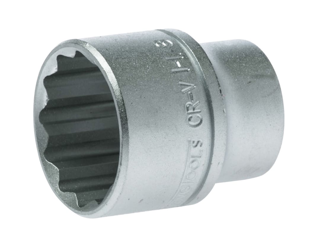 Teng Bi-Hexagon Socket 12-Point Regular A/F 1/2in Drive 1.1/8in