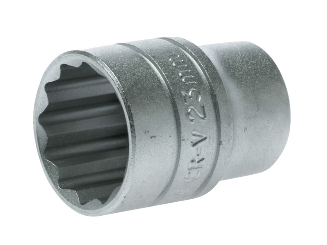 Teng Bi-Hexagon Socket 12-Point 1/2in Drive 23mm M120523-C
