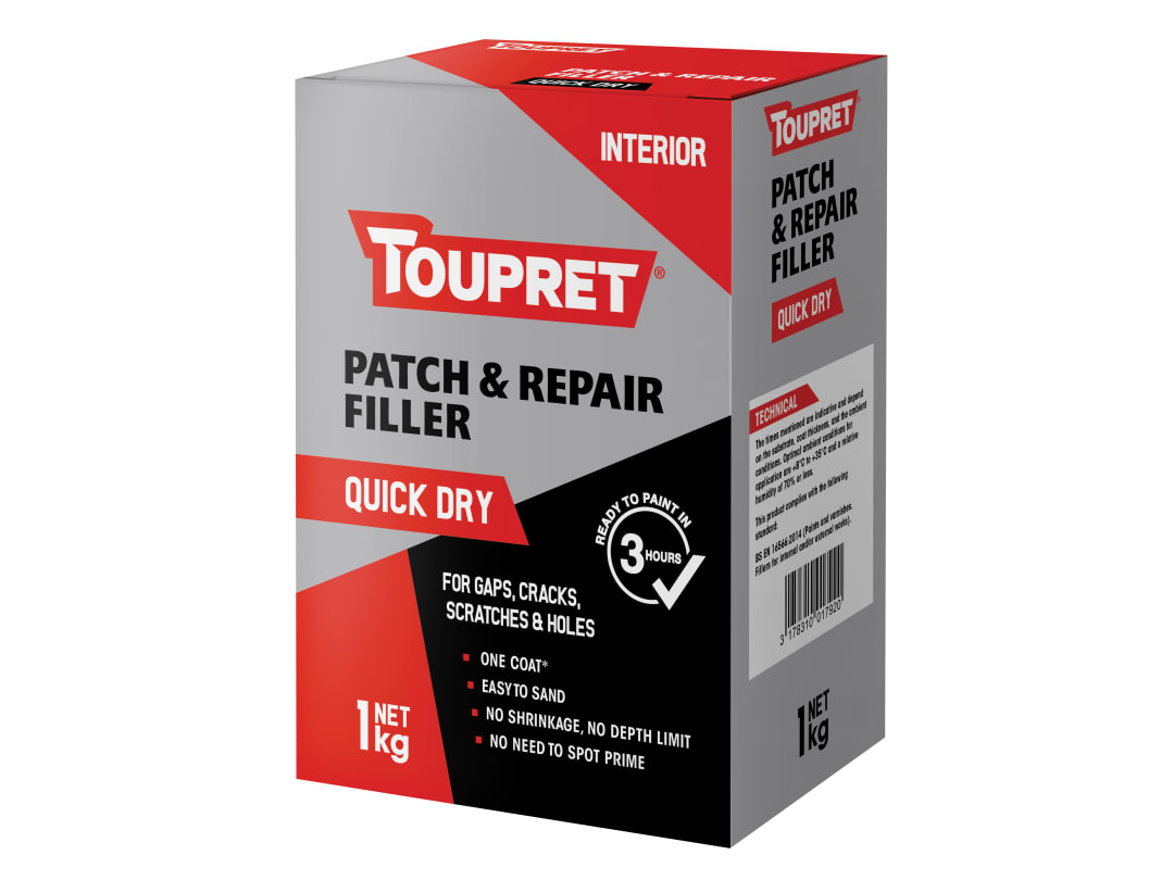 Toupret Quick Dry Patch & Repair 1kg FGREB01GB