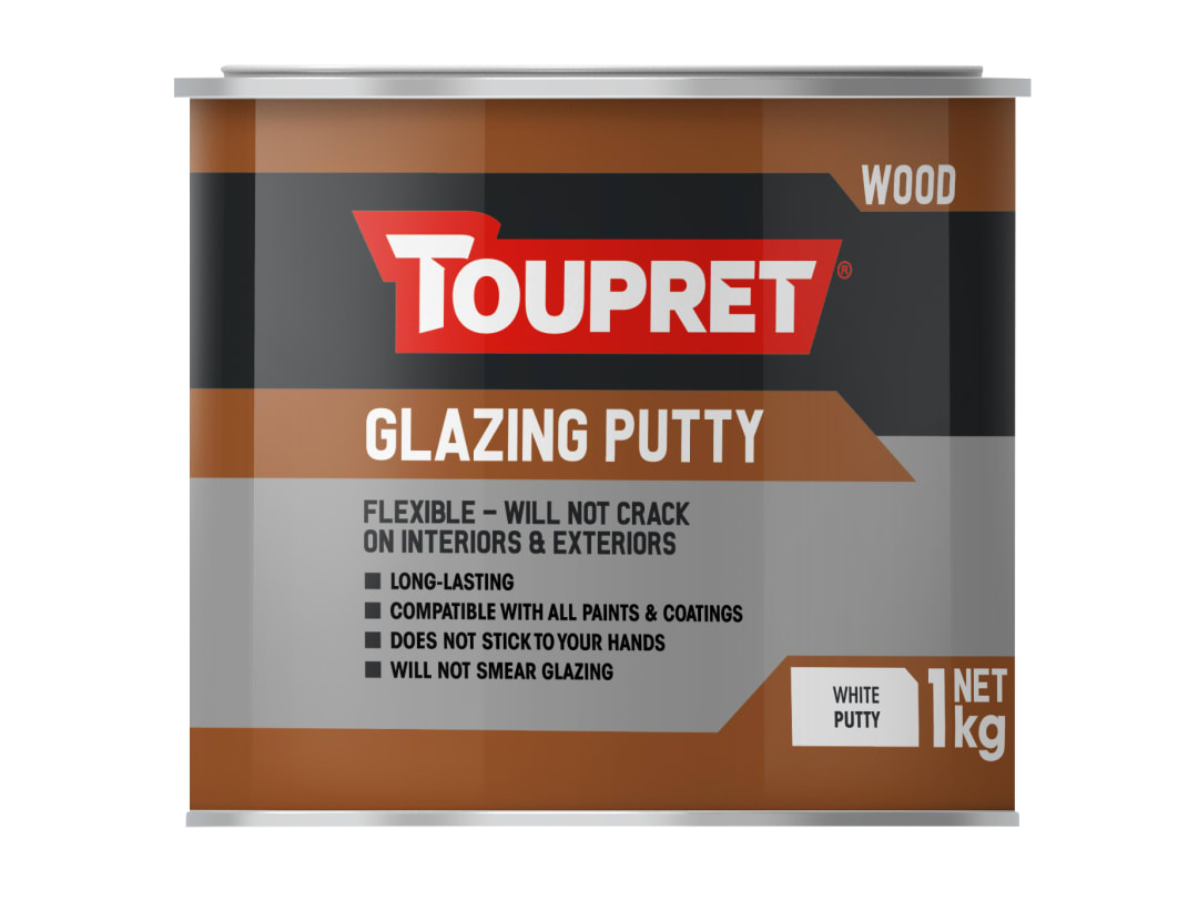Toupret Glazing Putty 1kg TTMABLA01GB