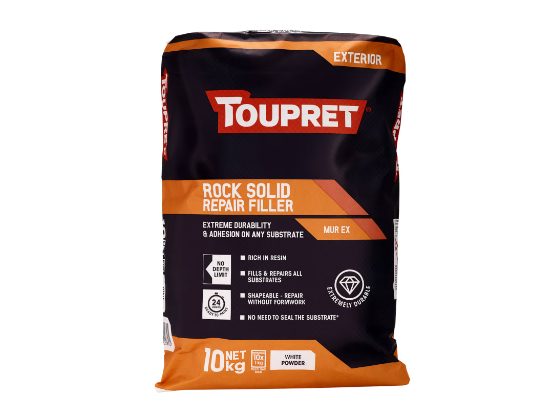 Toupret Rock Solid Repair Filler 10kg TTMUX101GB