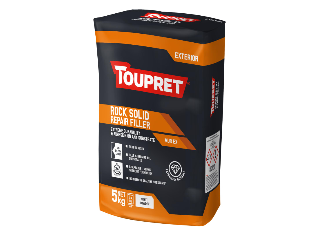Toupret Exterior Rock Solid Repair Filler 5kg TTMUX051GB