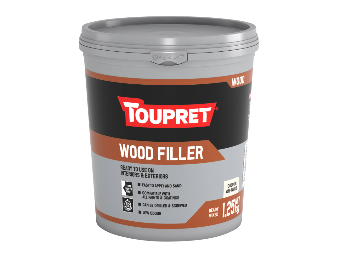Toupret Wood Filler Off-White 1.25kg TTRPBOW1.25GB
