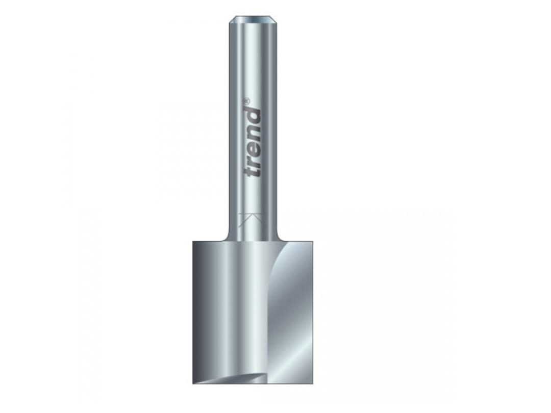 Trend 3/21 x 1/4 HSS Two Flute Cutter 6.3 x 28mm 3/21X1/4HSS