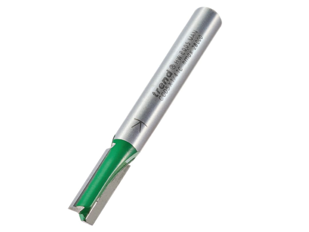 Trend C005 x 1/4 TCT Two Flute Cutter 6.0 x 16.0mm C005X1/4TC