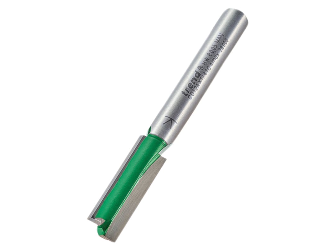 Trend C012A x 1/4 TCT Two Flute Cutter 8.0 x 25.0mm C012AX1/4TC