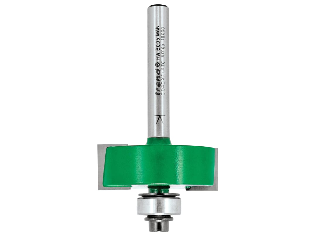 Trend C040 x 1/4 TCT Bearing Guided Rebater 35.0mm C040X1/4TC