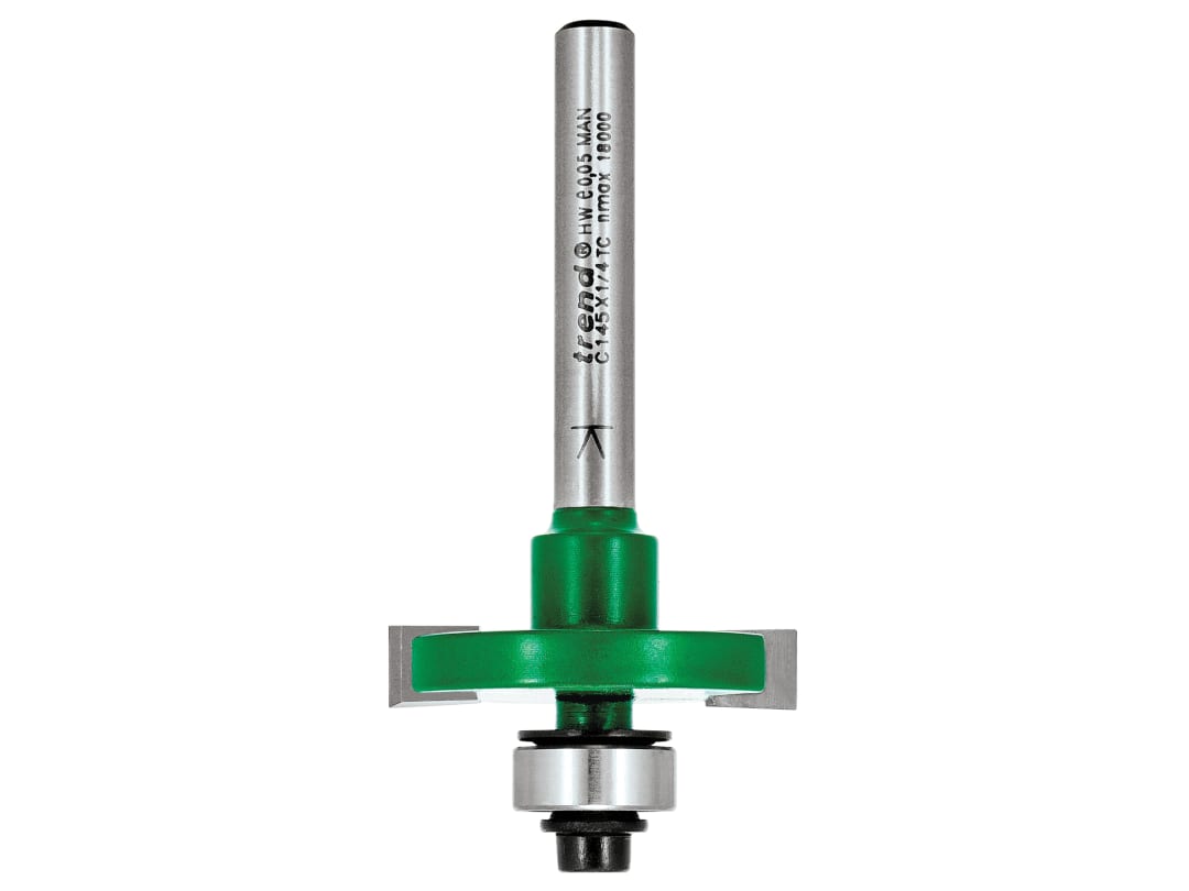 Trend C145 x 1/4 TCT Bearing Guided Slotting Cutter 6.3mm C145X1/4TC