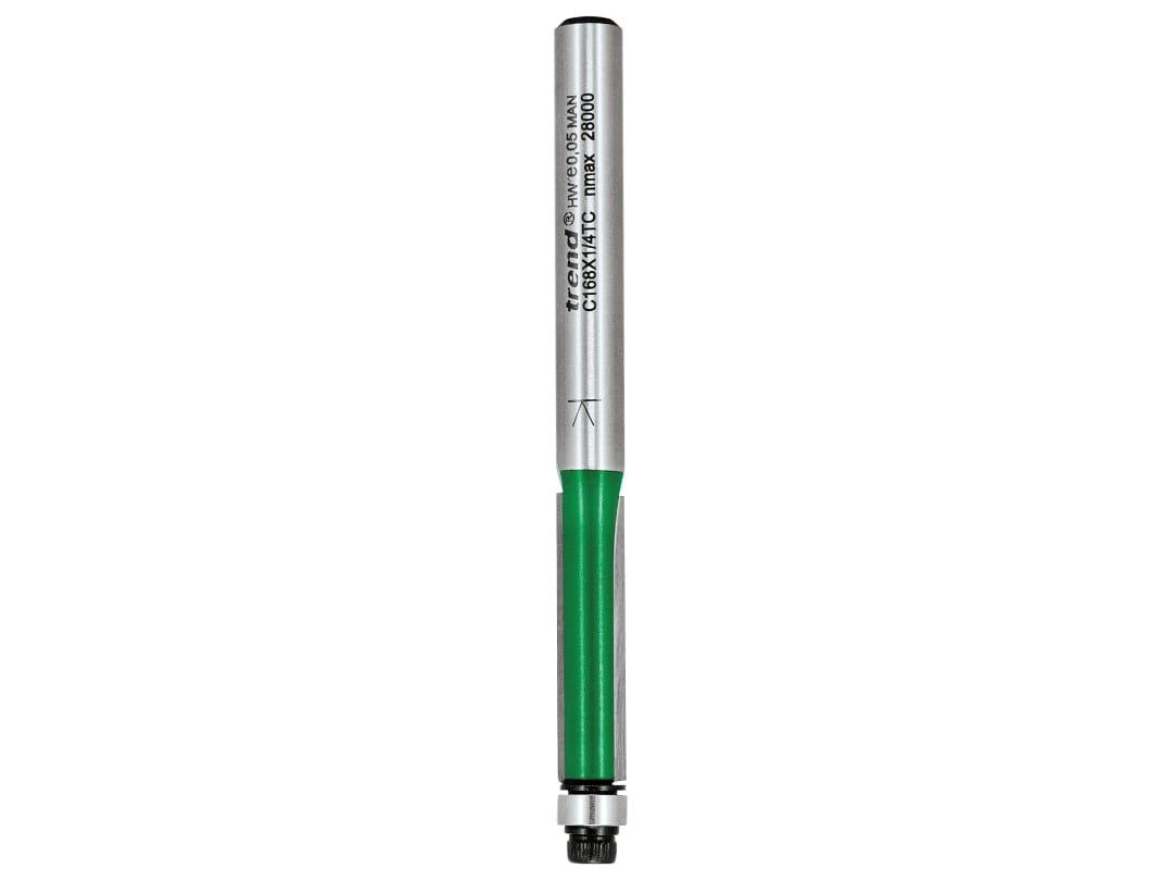 Trend C168 x 1/4TC Guided Trimmer 6.35 x 25.4mm C168X1/4TC