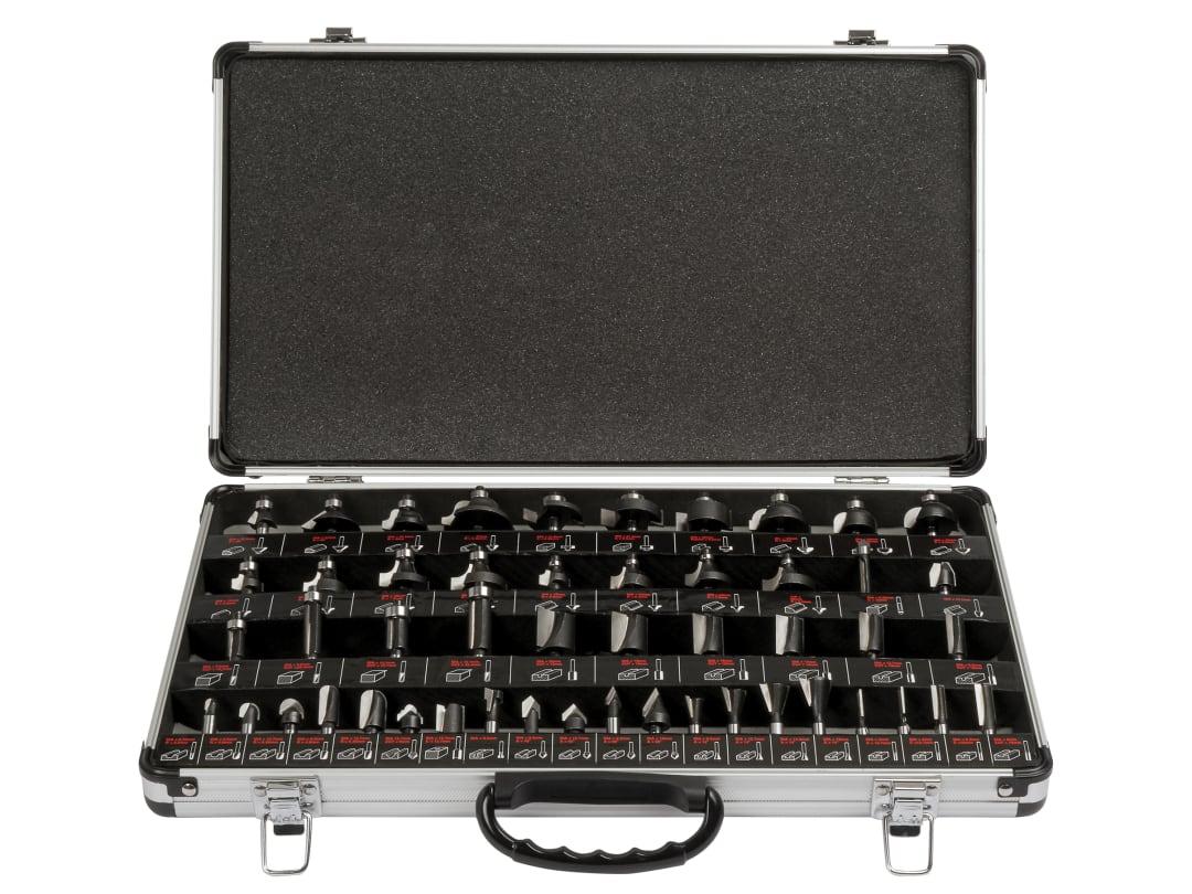 Trend 1/4in TCT Router Bit Starter Set, 50 Piece SET/SS50X1/4TC