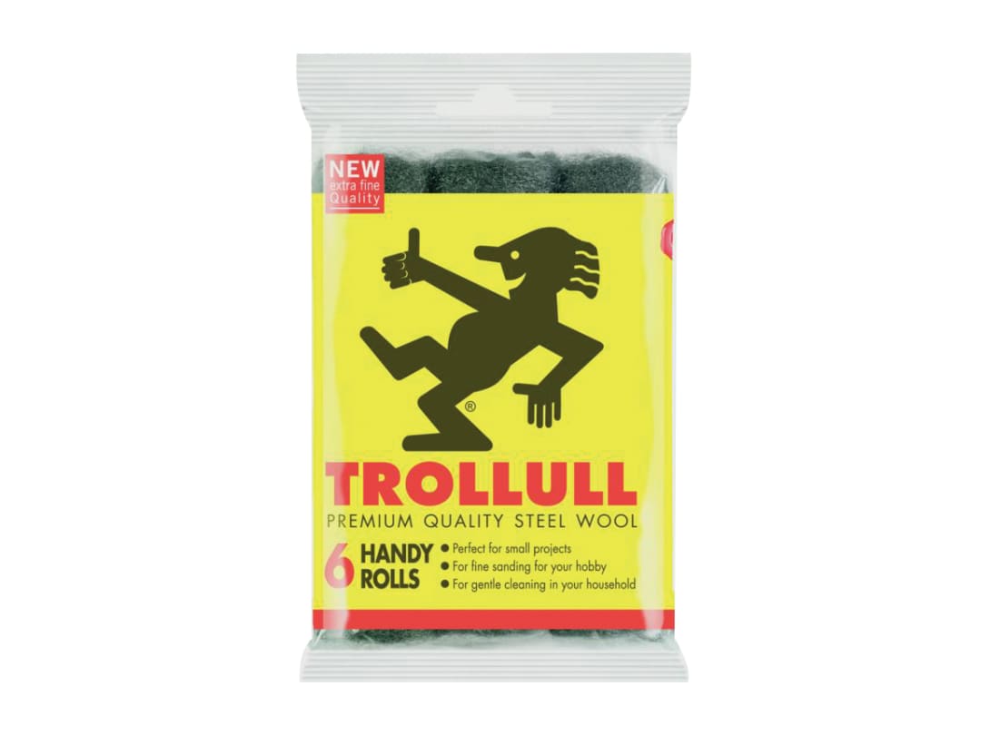 Trollull Handy Rolls Fine Steel Wool (Pack 6) TRL772015