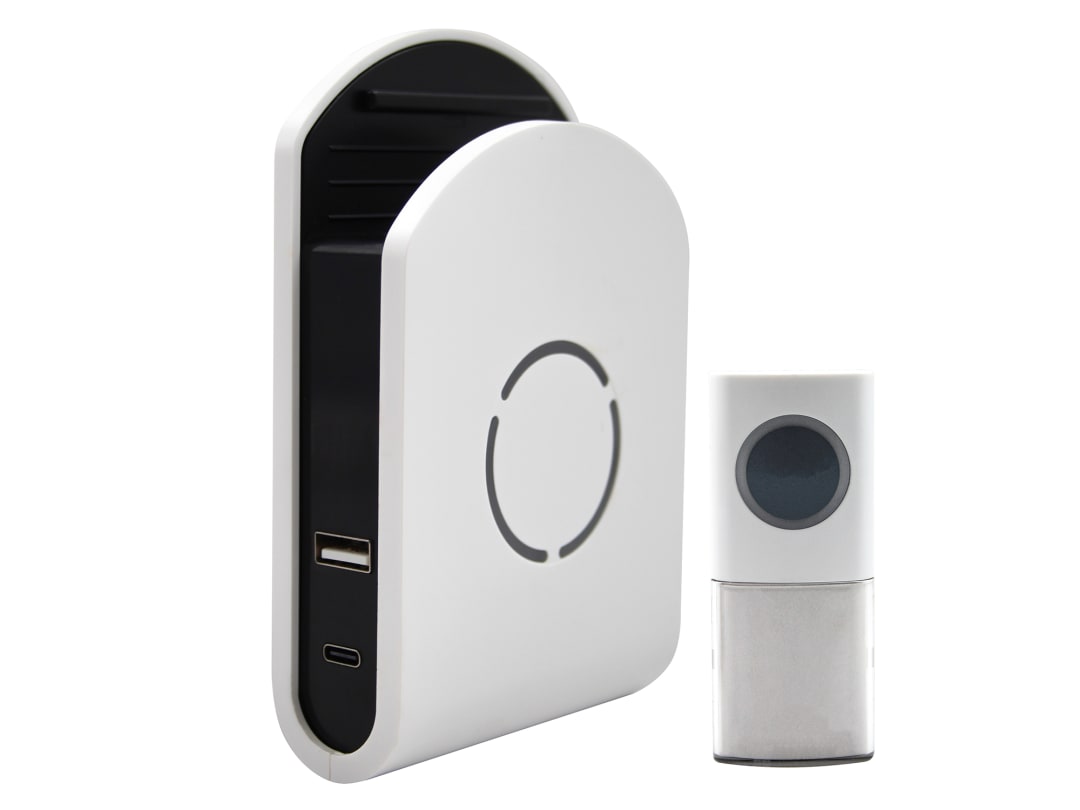 Uni-Com Plug-In Door Chime USB Charger UNC68556 98443GB+ W96001