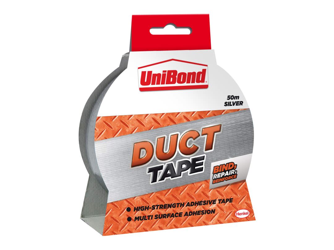 UniBond DIY Duct Tape Silver 50mm x 50m 2675777