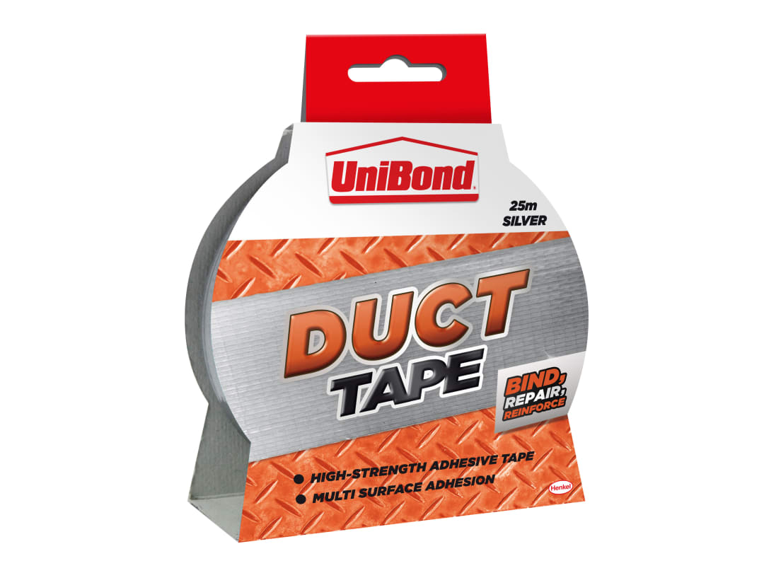 UniBond DIY Duct Tape Silver 50mm x 25m 2675518