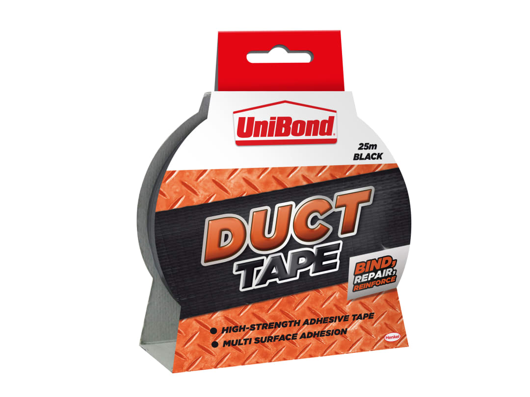 UniBond DIY Duct Tape Black 50mm x 25m 2675764