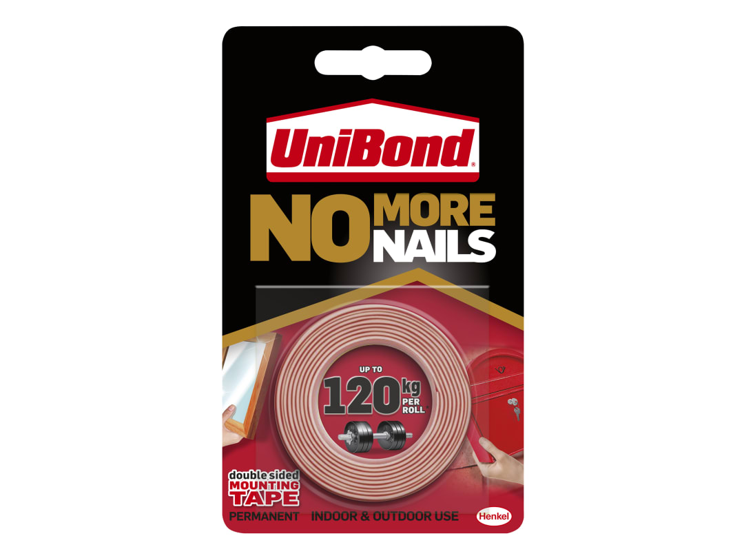 UniBond No More Nails Extra Double Sided Tape 1.5m 2675760