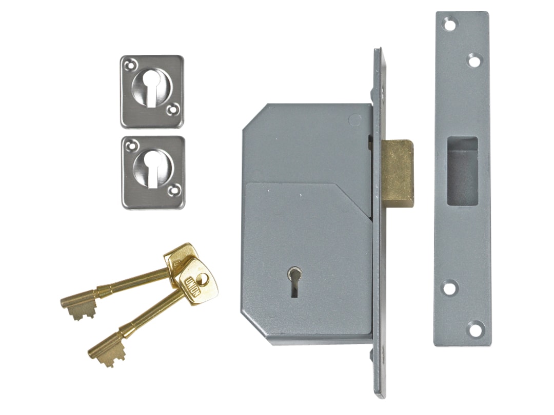 UNION 3G110 C Series 5 Detainer Deadlock 73mm 2.8in Satin Chrome B-3G110-SC-73